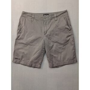 Marmot Shorts Mens 34 Gray Hiking Outdoor Nylon Stretch Zip Pocket Performance